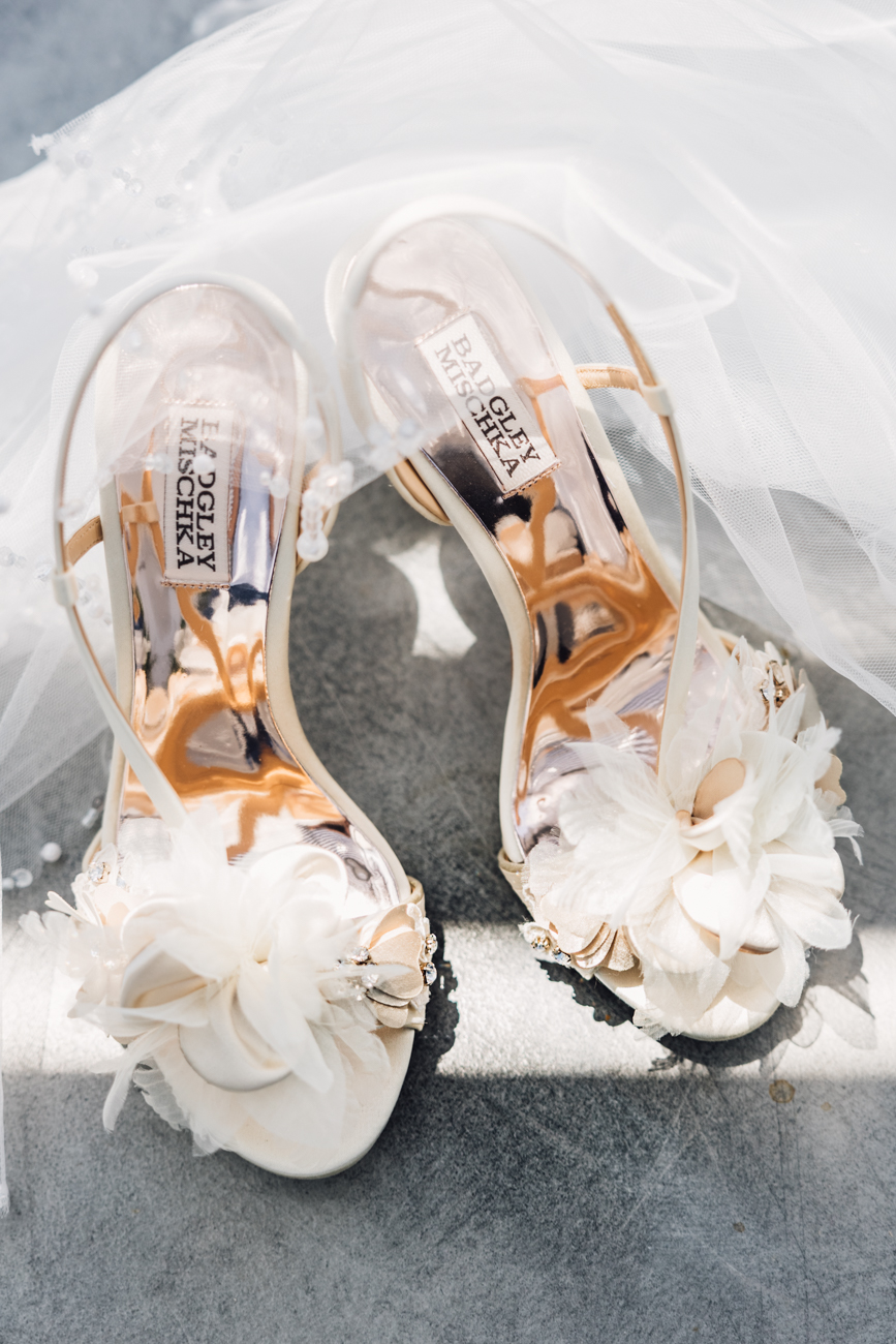 Wedding photography Greece bridal shoes