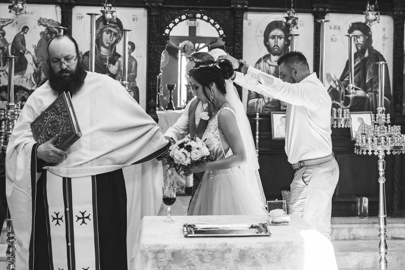 Orthodox wedding Santorini photographer