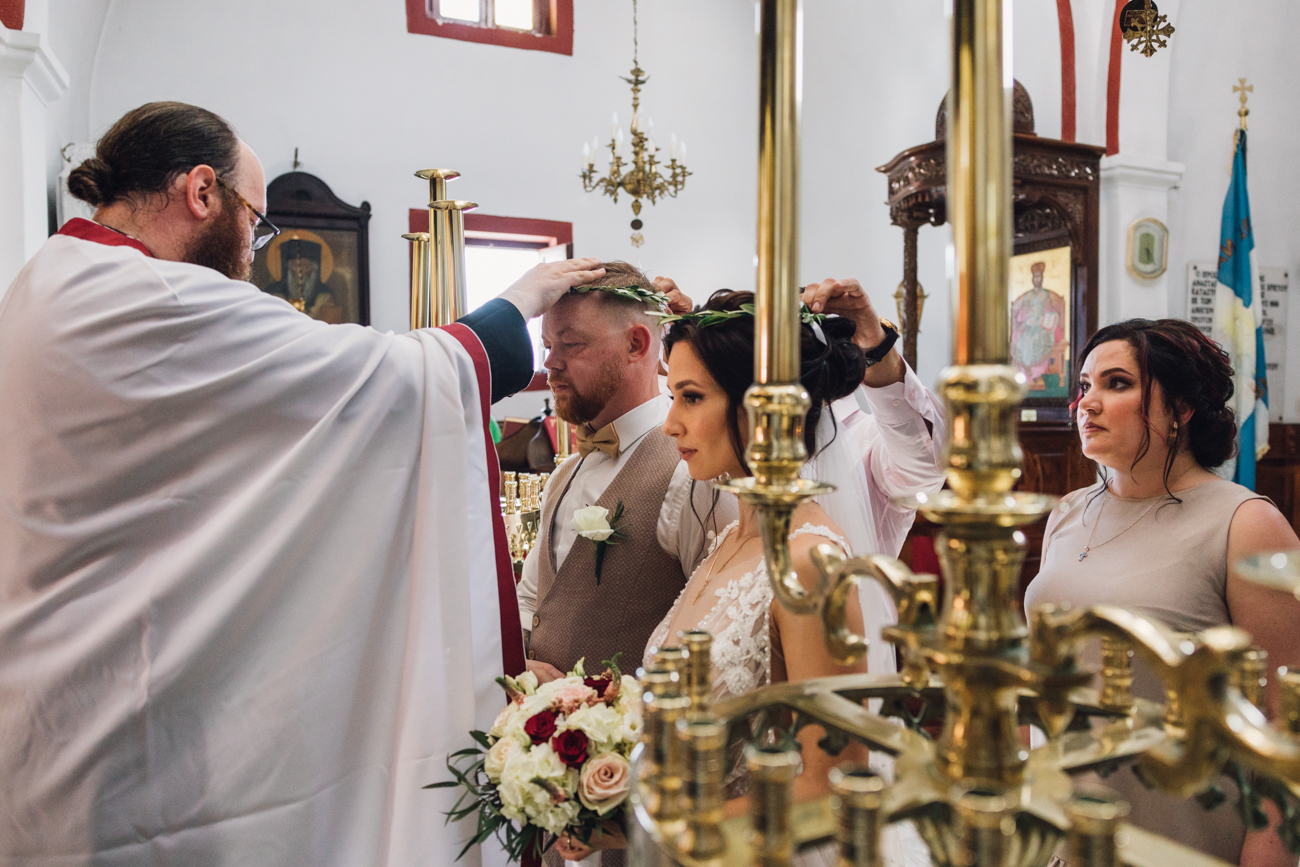 Wedding photography in Anastasis Church Santorini