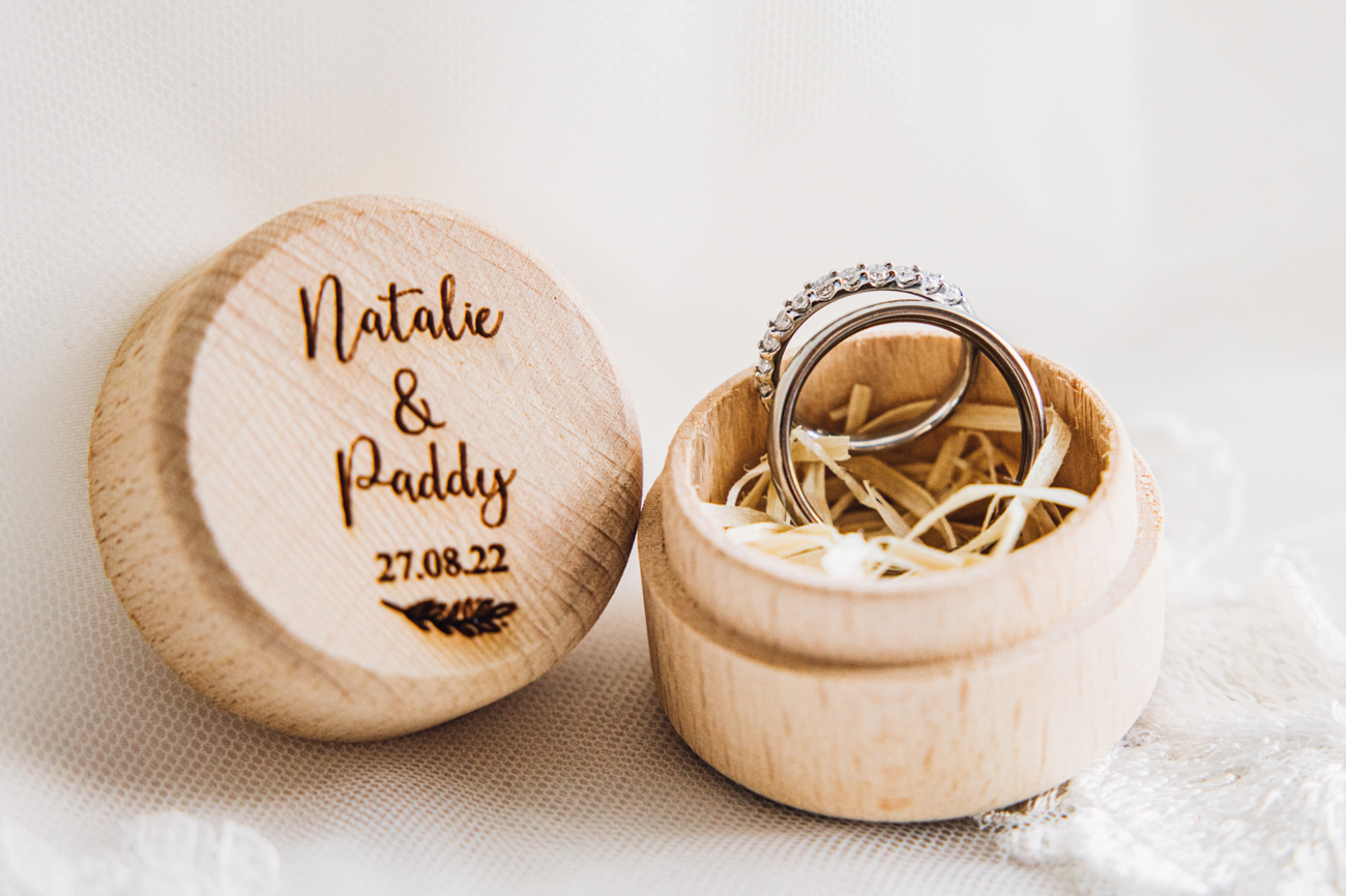 Engagement rings in a box