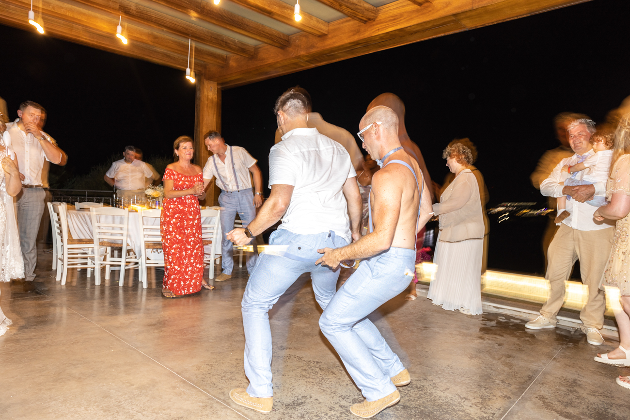 Dancing at wedding party