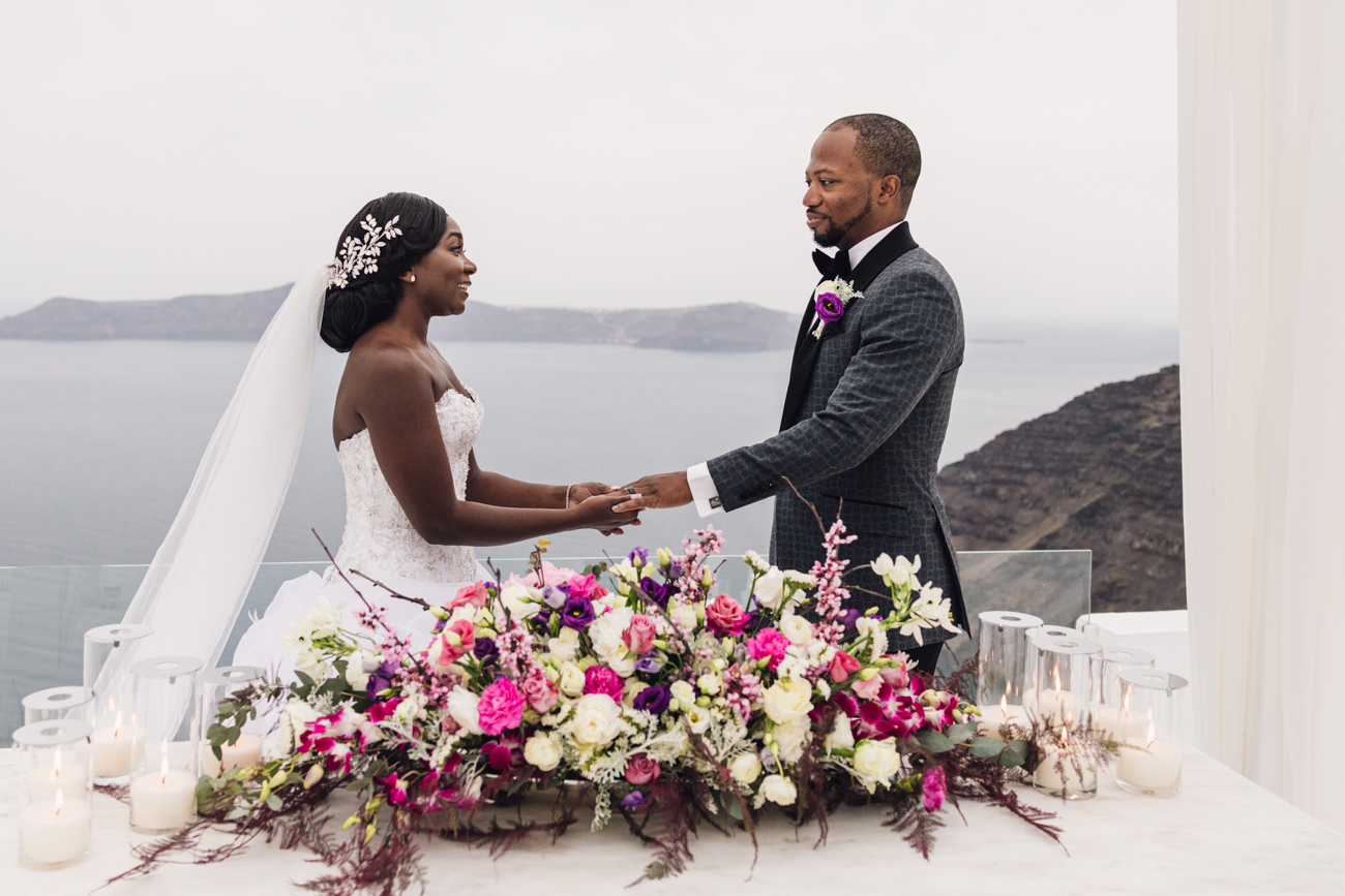 Elopement photography Santorini