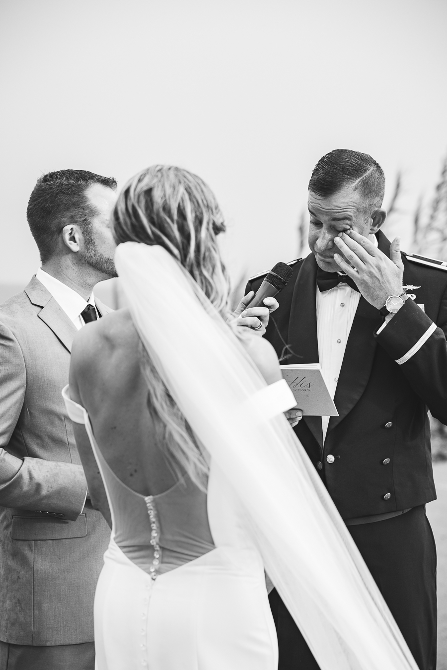 Wedding in Athens: emotional moment while groom reads his vows